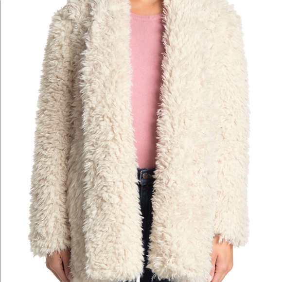 Love Token Jackets & Blazers - Love Token Shaggy Faux Fur Coat